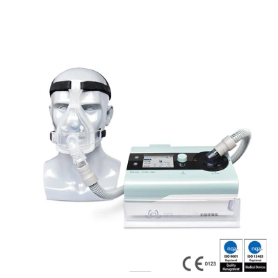 Hochwertiges Beatmungsgerät Auto CPAP Bpap Bipap für Osa Medical Apparatus Beatmungsgerät mit Luftbefeuchter Heimschlaftherapie